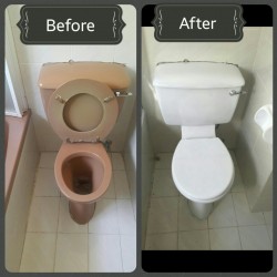 Colour Change on Toilet