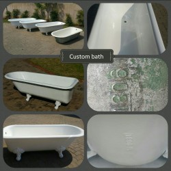 Custom cast iron bath victorian antiques 